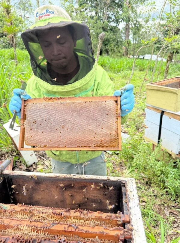 A worker at Tuete Farm Tours in La Fortuna, Costa Rica.